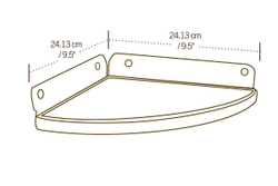Угловая полка WoodLook, 2 шт/упак.