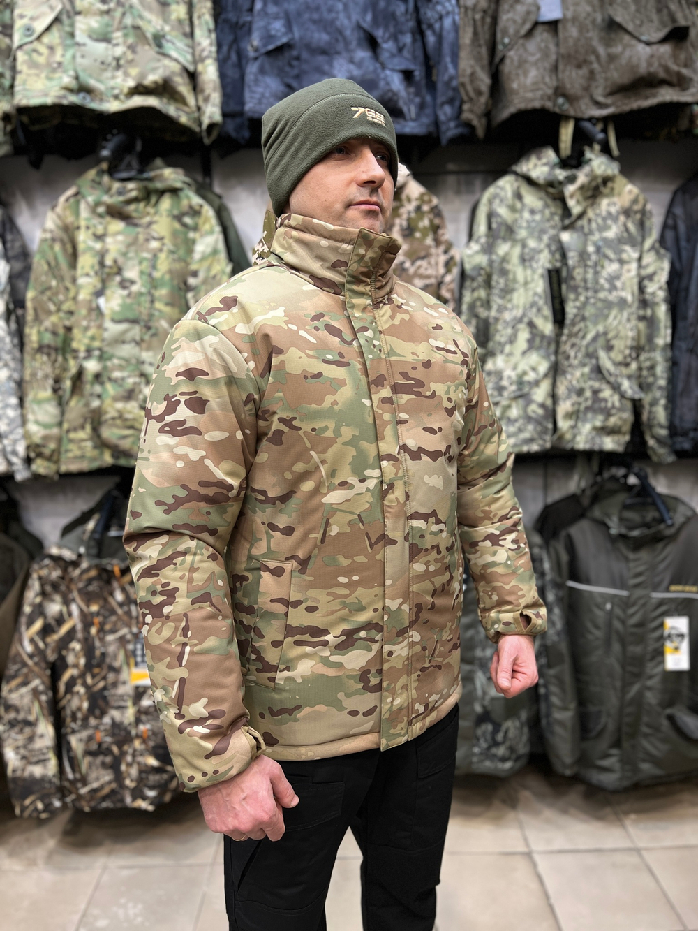 Куртка Двухсторонняя, GONGTEX Мультикам Песок