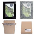 Рамка 10х15 см небьющаяся, багет 20 мм, МДФ, BRAUBERG "William", черная, 391266