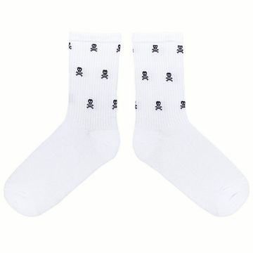 Носки Черепушки белые (1292)