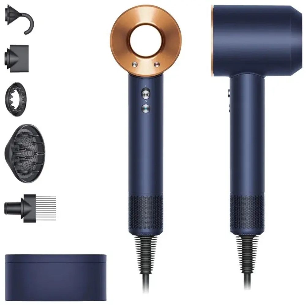 Фен Dyson Supersonic HD07 Blue/Cooper (c кейсом)Prussian Blue