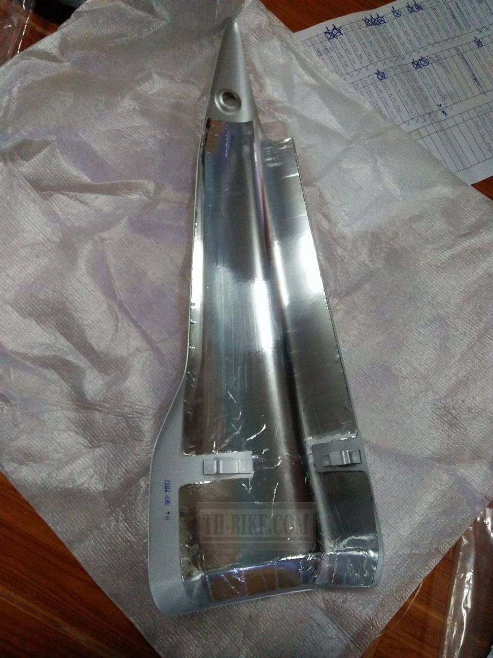 18355-KYJ-900. COVER A, MUFFLER (SLV)