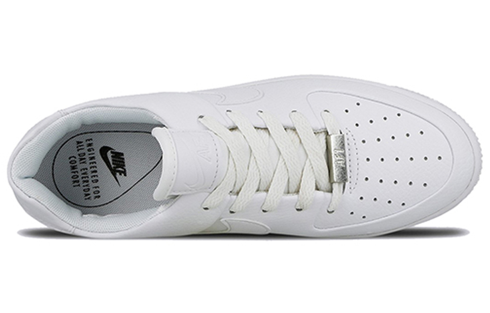Кроссовки Nike Air Force 1 Sage Triple White (W) (Женская размерная сетка)