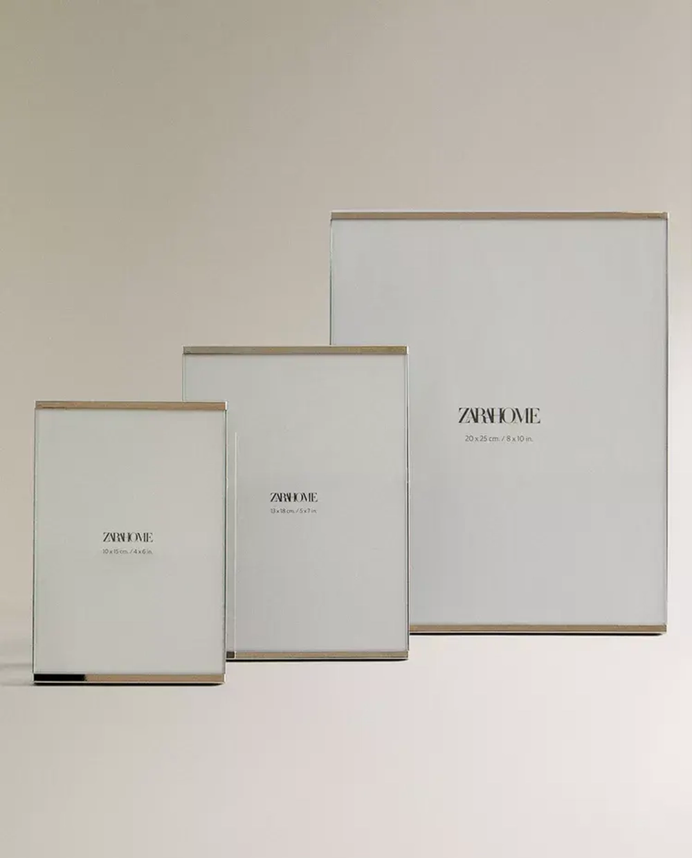 ZARA HOME МЕТАЛЛИЧЕСКАЯ РАМКА, СЕРЕБРЯНЫЙ