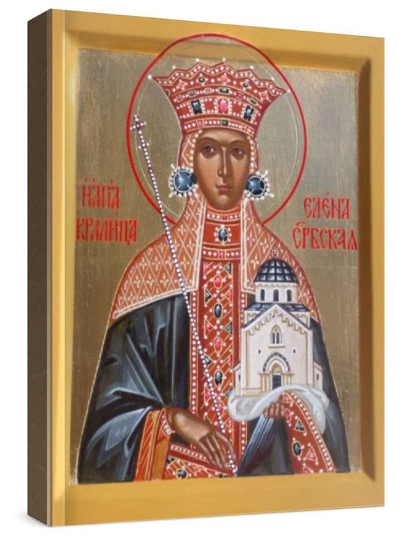 Елена Сербская (рукописная икона)
