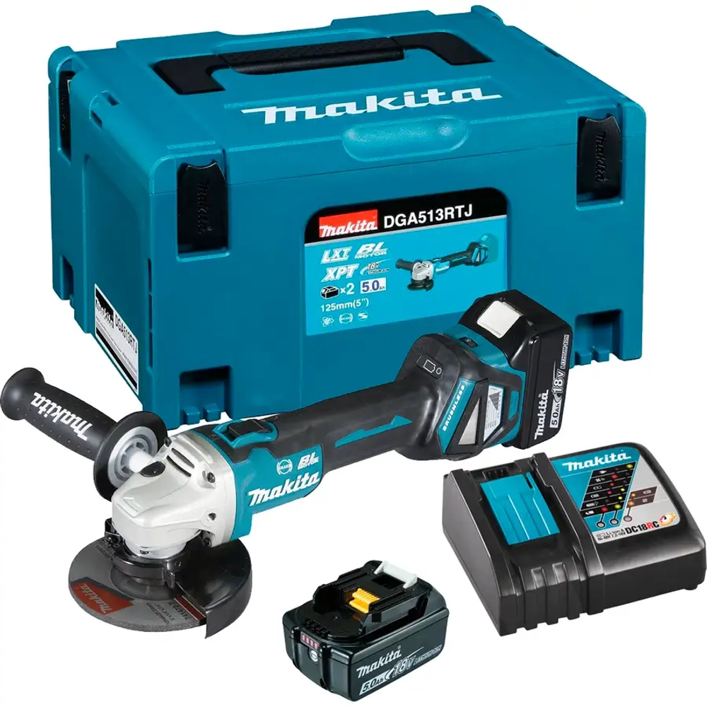 Аккумуляторная УШМ Makita DGA513RTJ