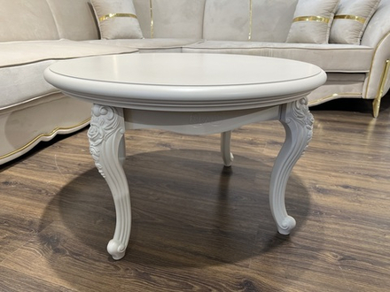 Мокко (Эра) Стол журнальный круглый (бежевый)