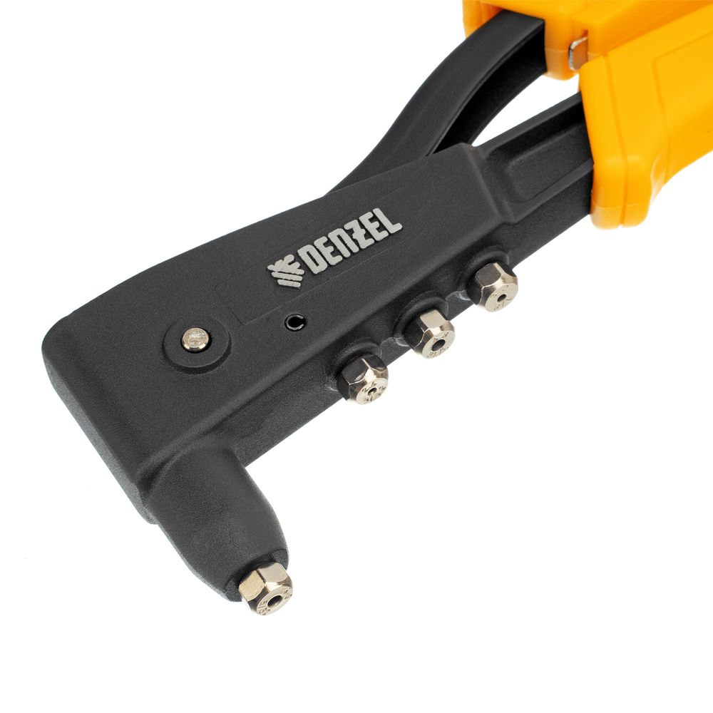 Заклепочник ручной 225 мм литой усиленный , заклепки 2,4-3,2-4,0-4,8мм Denzel 40441