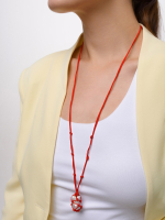 Колье "Cord Pearl" Red с жемчугом