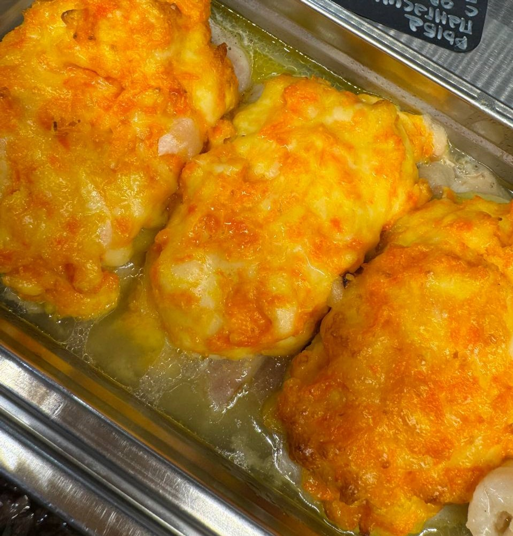 Рыба Пангасиус с овощами под сыром 150г