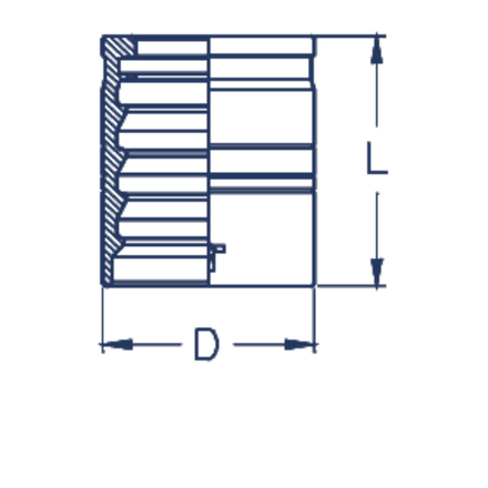 Муфта DN 25 1SN/2SN/2SC с зачисткой