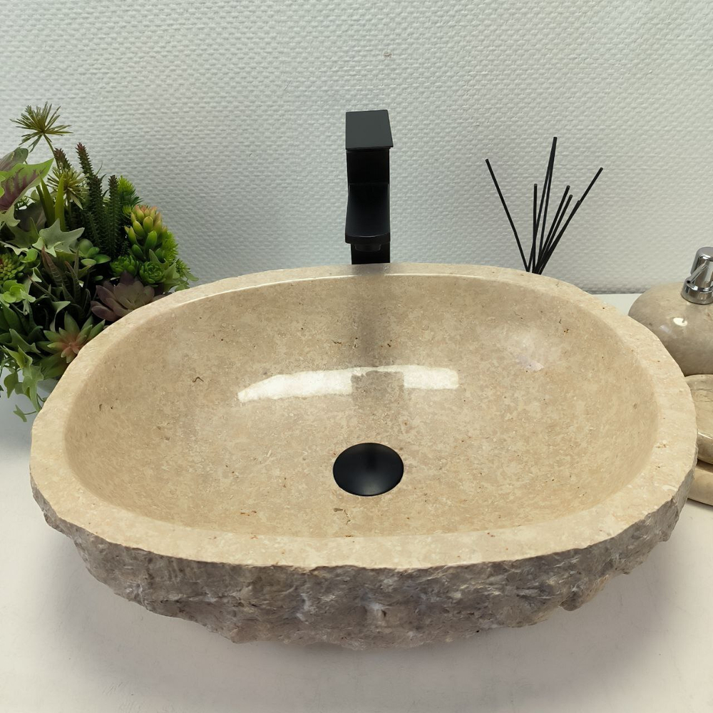 Раковина из мрамора Erozy Cream EM-62672 52*40*15 122