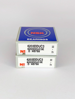 Подшипник NSK 6203DDUC3E 17х40х12 мм к-т 2 шт.