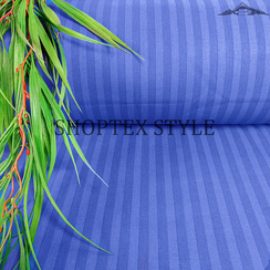 Поплин-страйп, цв.Синий | ш.220 см | 115 г/м² | хлопок-100%