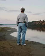 Брюки Called a Garment Classic wide chinos Мужские небесно-голубые