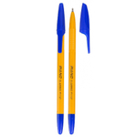 Ручка шариковая, масляная, Piano, синие чернила, серия "Classic", желтый корпус, 50 шт