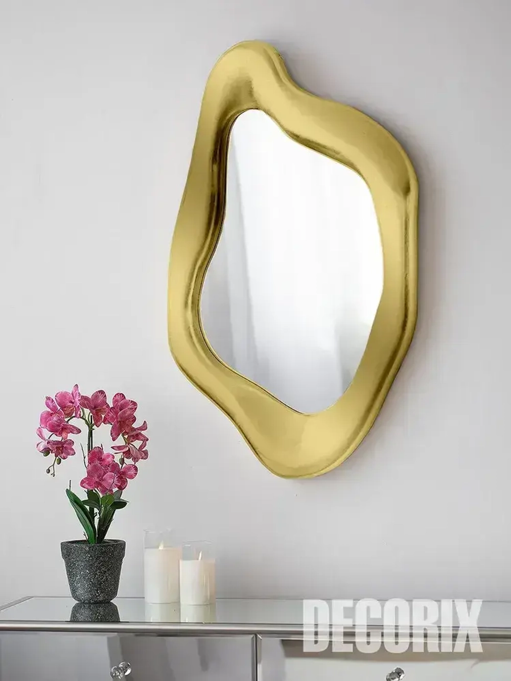 Аэрозольная краска в баллончике DECORIX - "Золото 18 карат" акриловая, глянцевая 520 мл