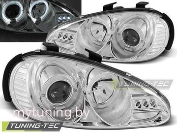 Передние фары angel eyes chrome для Mazda MX3