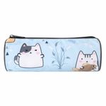 Пенал-тубус BRAUBERG, с эффектом SOFT TOUCH, полиэстер, "Funny cats", 22х8 см, 270060