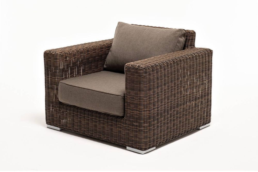 "Боно" лаунж-зона из искусственного ротанга, цвет коричневый