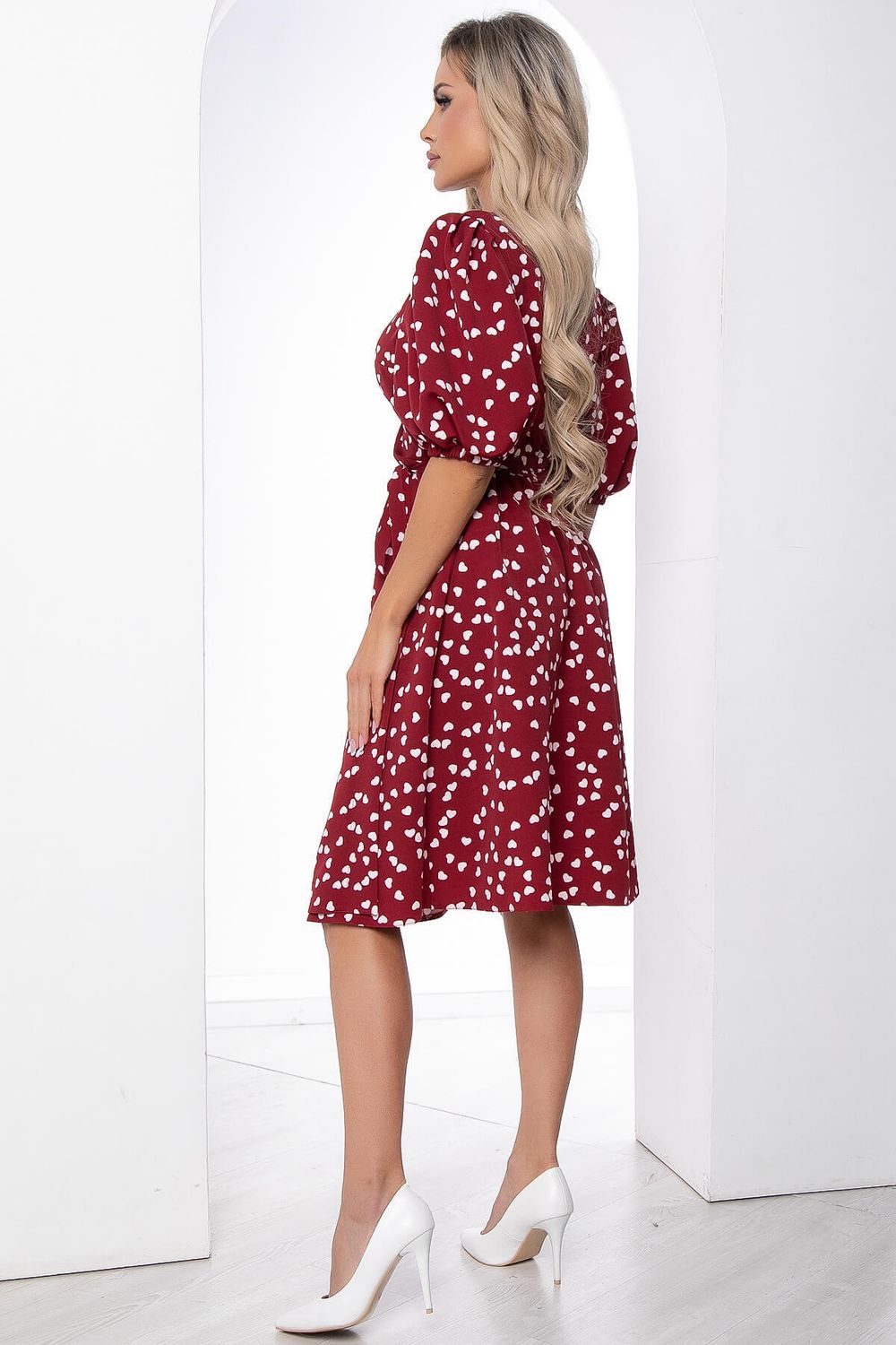 Платье "Любовь" (бордо) П8756 LT Collection (Акция)