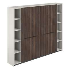 RF.510.PG.DA.PG / Шкаф высокий (для одежды) (2 шт) с 2-мя стеллажами, 2440х410х1994 / корпус: жемчужно-серый, фасады: дуб адриа