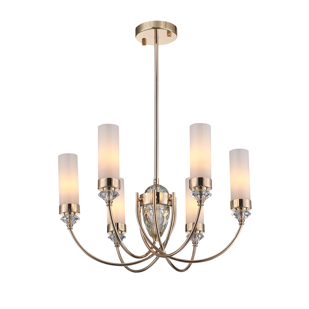 SL1402.253.06 Люстра подвесная ST-Luce Латунь/Латунь, Прозрачный E14*6 40W ЭЛЕГРА