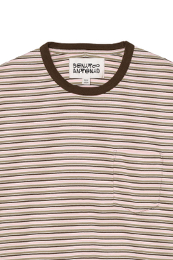 ZARA X BENITO ANTONIO ФУТБОЛКА В ПОЛОСКУ, РОЗОВЫЙ