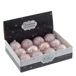 GAEM Набор из 12шт Украшение новогоднее "Шар", D 8 см, L35 W27 H9 см