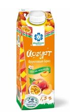 Белорусский йогурт &quot;Фруктовый бриз&quot; 500г. Персик-Маракуйя Витебск - купить с доставкой по Москве и области