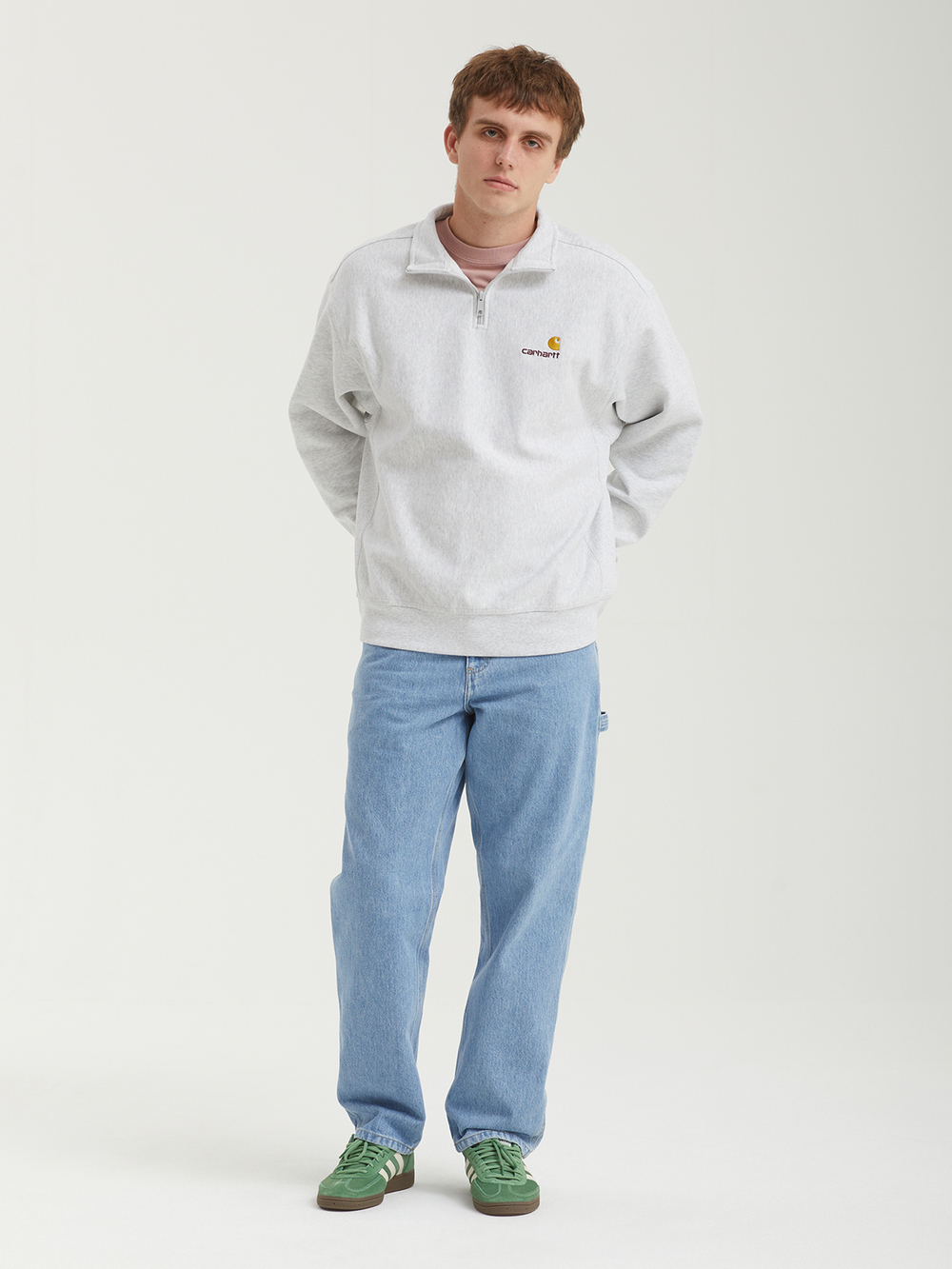 Мужская Толстовка Half Zip American Script