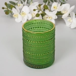 Подсвечник «Хрустальный блеск» 10*12,5 см, Изумруд