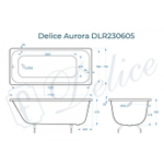 Ванна чугунная Delice Aurora 170х70 DLR230605