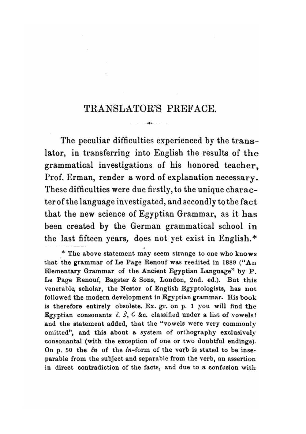 Egyptian Grammar. with Table of Signs, Bibliography, Exercises for Reading and Glossary | Adolf Erman