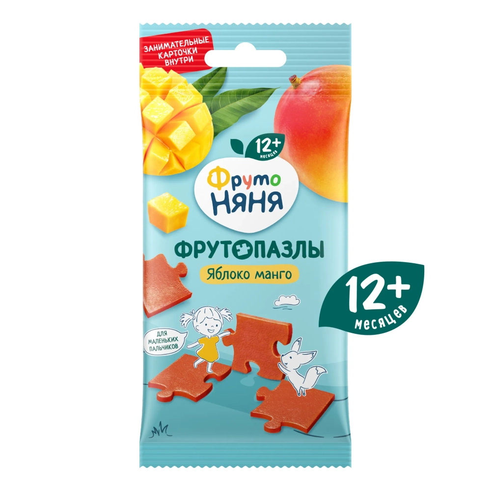 Фрутоняня Фрутопазлы яблоко-манго 20 гр