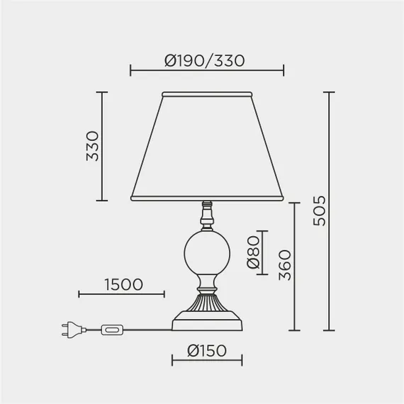 Настольный светильник LED4U L9923 GD