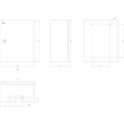 Корпус металлический ЭРА SIMPLE ЩМП-03 (360х300х175) IP31 УХЛ3 серый