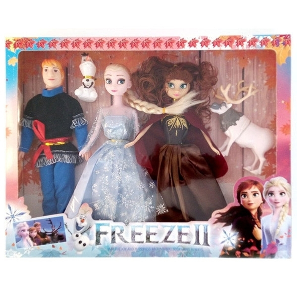 Набор кукла Холодное сердце "Freeze II - Frozen 2 / YXB03A" 5шт героев