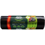 Пакеты д/мусора XXXL суперпрочные 160л, 10шт (ЧЕРНЫЕ) 28мкм усиленное дно Master FRESH