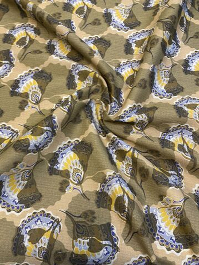 Ткань хлопок/шелк 100%-хлопок (Италия) ш-150см 1м