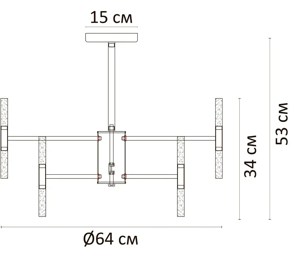 Люстра на штанге Arte Lamp