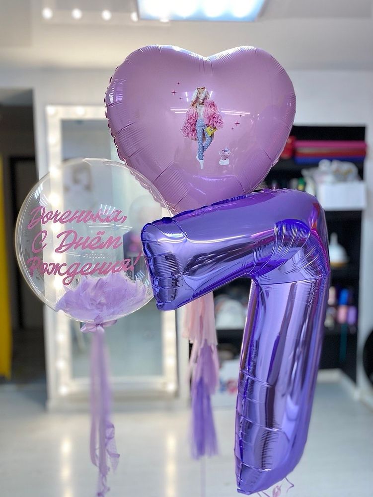 Воздушные шары Барби Barbie №1748