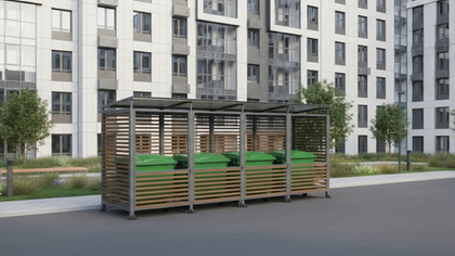 Контейнерная мини-4 дерево SK00094