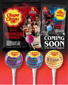 Леденцы Чупа-чупс/ Chupa Chups Очень странные дела 5 вкусов, 120гр (Германия)