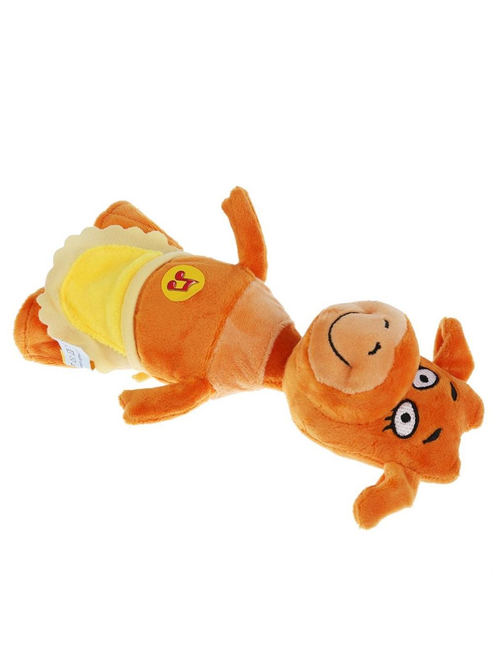 Игрушка мягкая Оранжевая корова мама 27см с музыкальным чипом