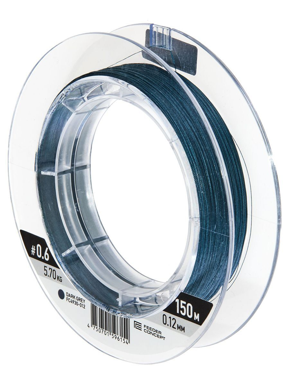 Шнур плетеный Feeder Concept Tur II х8 BRAID Dark Grey 150/016