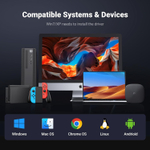 Конвертер USB 3.0 на LAN RJ-45,10/100/1000 Mbps + USB HUB 3 port, 0.2m UGREEN 60554