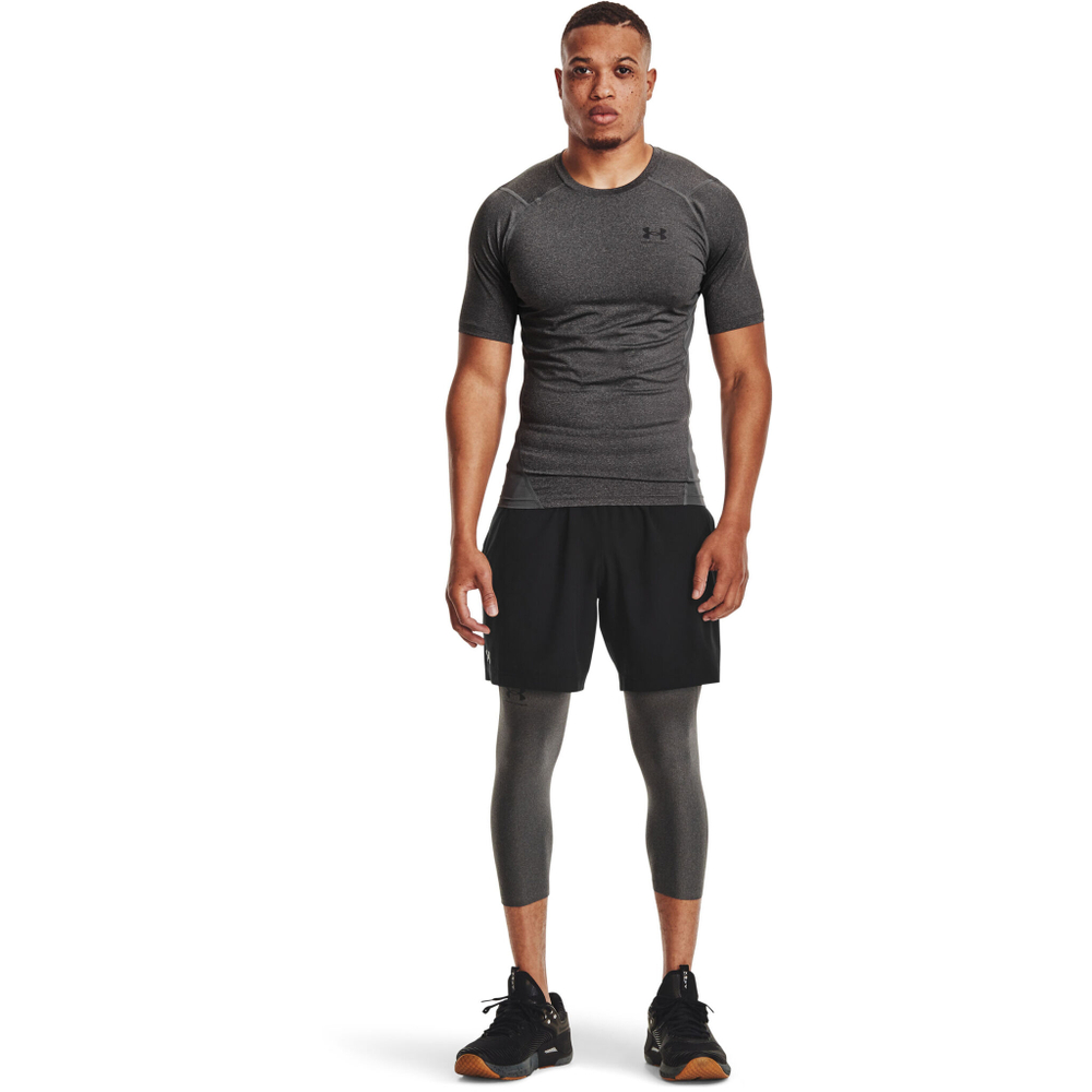 Мужское теннисное поло Under Armour Heatgear Comp T-Shirt Men - Grey