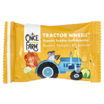 Once Upon A Farm, Tractor Wheels ™, органический батончик мягкой выпечки для малышей, банан, тыква и цветная капуста, 5 пакетиков по 19 г (0,67 унции)