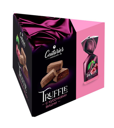 Шоколад Труфф-ле Конфеты с Кусочками Вишни / Truff-le Candies with Cherry 125г